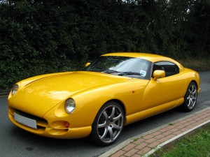 Fast luxury sports car