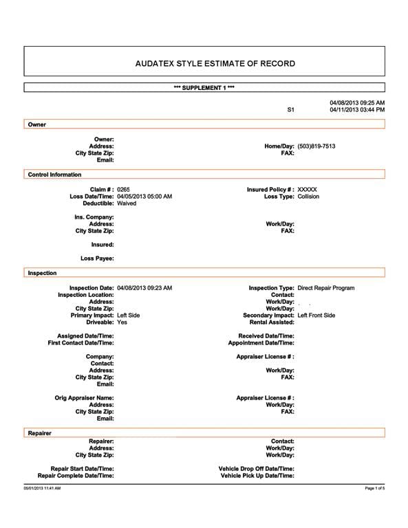 Usaa Diminished Value Worksheet