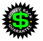 100% Money Back Guarantee.
